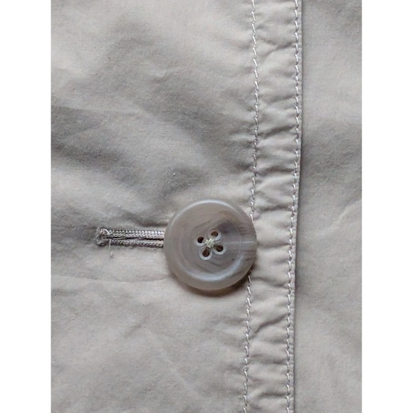 J.Crew Womens Tan Cotton Field Jacket Drawstring Funnel Neck Size 2Preppy Costal - Picture 5 of 8